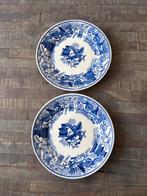 Petrus Regout • 2 Blauw-Witte Borden met Drakenmotief, Ophalen