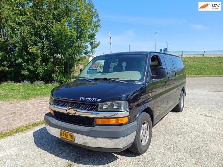 Chevrolet Starcraft Dubbel cabine, Auto's, Bestelauto's, Bedrijf, Te koop, Lederen bekleding, Metallic lak, Chevrolet, LPG, Euro 3