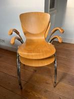 2 Stabelbare vlinderstoelen bijzetstoelen stevig, Ophalen, Twee, Overige kleuren, Zo goed als nieuw