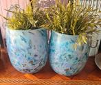 2 dutz potten 25 cm hoog, Rond, Binnen, Ophalen of Verzenden, Zo goed als nieuw