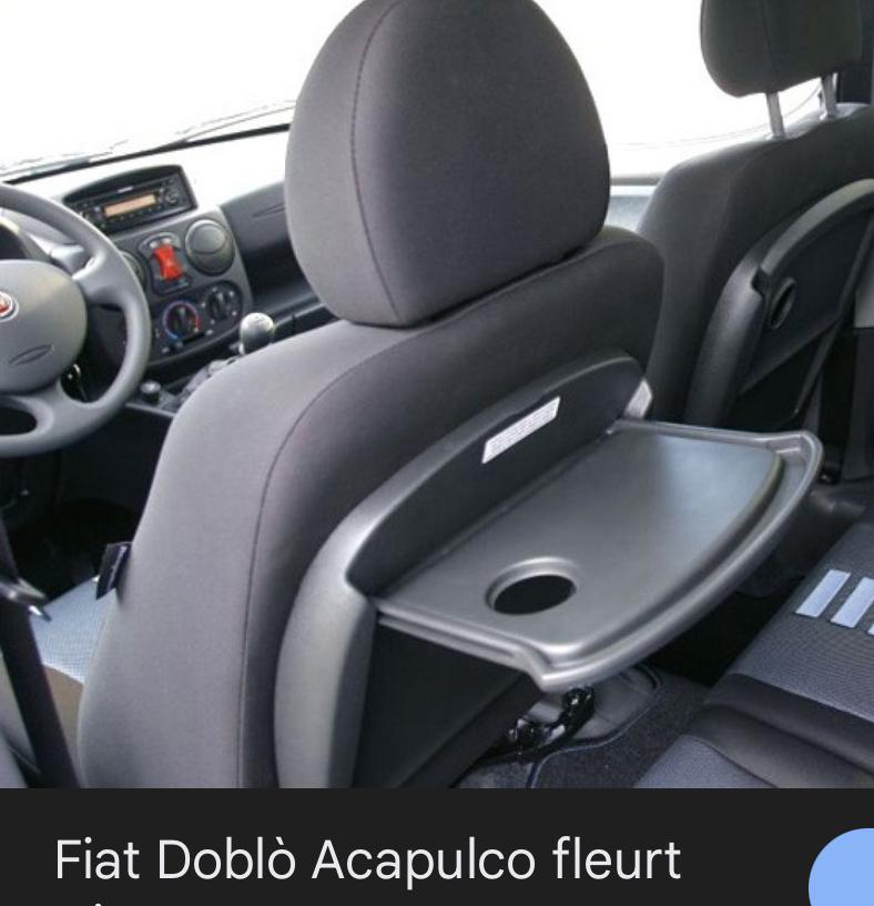 Naaldvilt kofferbakmat voor Fiat Doblo 2010 -> 5-personen uitvoering