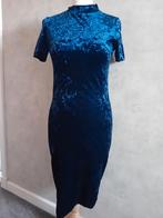 Velours jurkje, Loavies! z.g.a.n., Ophalen of Verzenden, Zo goed als nieuw, Maat 38/40 (M), Blauw