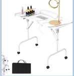 Opvouwbare nageltafel met wieltjes, Gebruikt, Metaal of Aluminium, Minder dan 100 cm, 50 tot 100 cm