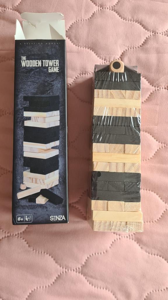 Jenga houten spel, klein formaat., Ophalen of Verzenden