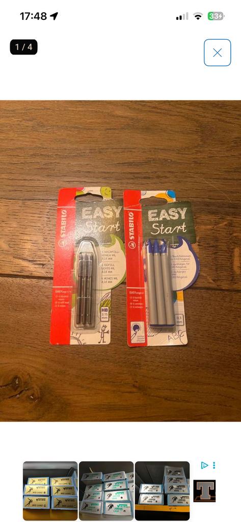 Stabilo easy start vullingen pen & potlood (met slijper), Ophalen of Verzenden, Nieuw