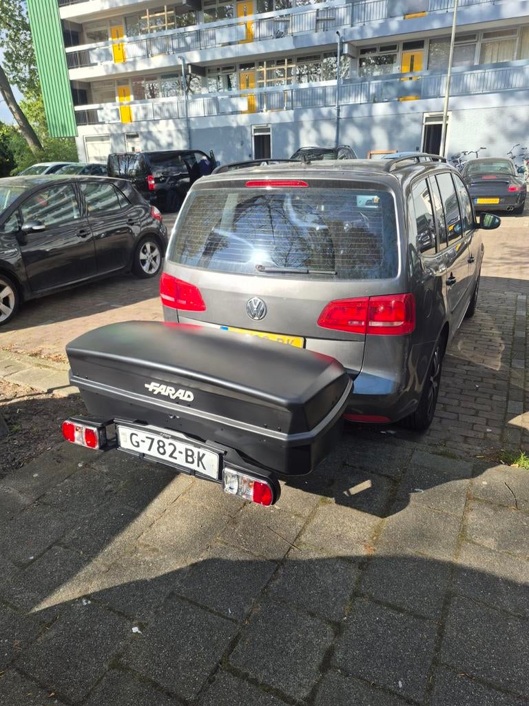 Farad trekhaakkoffer 300L met Zippy onderstel - Z.g.a.n., Auto diversen, Dakkoffers, Ophalen, Zo goed als nieuw