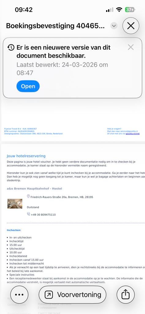 4 dagen Bremen, Tickets en Kaartjes, Twee personen, Trein, Buitenland, Met bestemming of datum