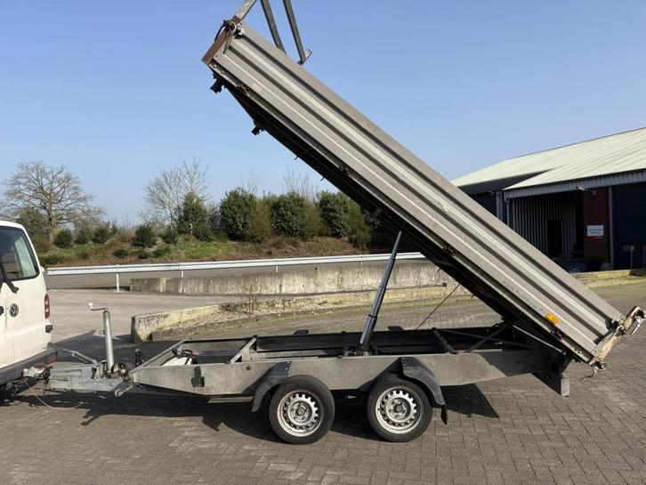 Humbaur elektrische kipper 363x185 cm 3500 kg 2008 aanhanger, Auto diversen, Aanhangers en Bagagewagens, Gebruikt
