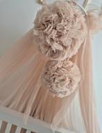 Babybedhemel van tule beige, Ophalen, 180 cm of meer, 70 tot 85 cm