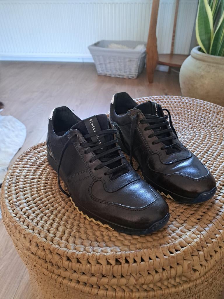 Floris van Bommel Snickers - Maat 41.5 - Zeer Goed, Kleding | Heren, Schoenen, Zwart, Floris van Bommel, Ophalen of Verzenden