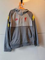 Nike Liverpool FC Dri-FIT hoodie – Grijs/Geel - Maat 128-137, Jongen of Meisje, Trui of Vest, Ophalen of Verzenden, Zo goed als nieuw