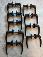 9 sets bakelieten deurkrukken jaren 50, Ophalen of Verzenden, Gebruikt, Overige materialen, Klink of Kruk