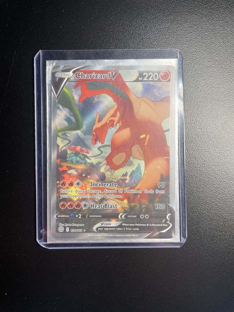 Pokémon kaart Charizard V 154/172, Ophalen of Verzenden, Nieuw, Losse kaart, Foil