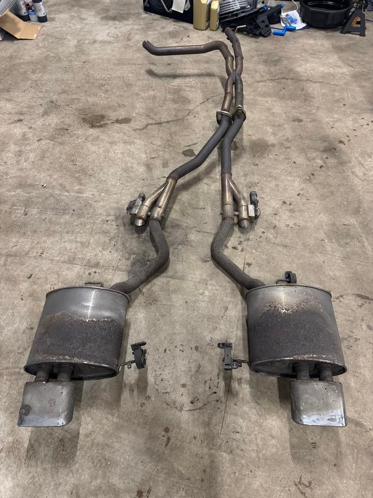 BMW X5 E53 4.6is Uitlaatsysteem met Kleppen & RVS X-Pipe, Auto-onderdelen, Uitlaatsystemen, Ophalen, Gebruikt, Bmw, Bmw