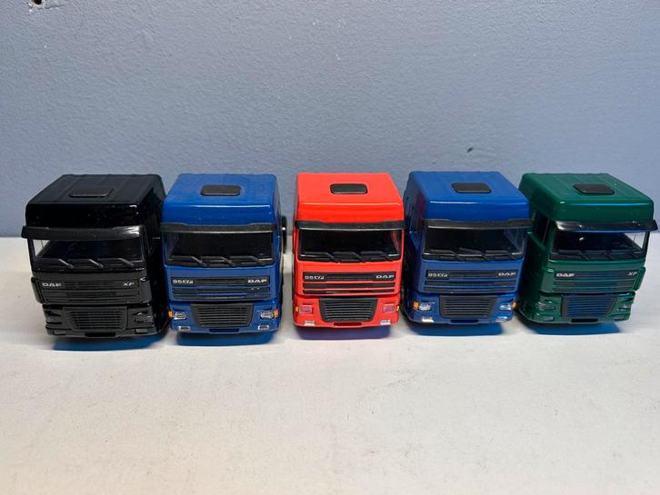 5x Div Lion toys car Daf Trucks nieuw 1:50, Hobby en Vrije tijd, Modelauto's | 1:50, Zo goed als nieuw, Bus of Vrachtwagen, Lion Toys