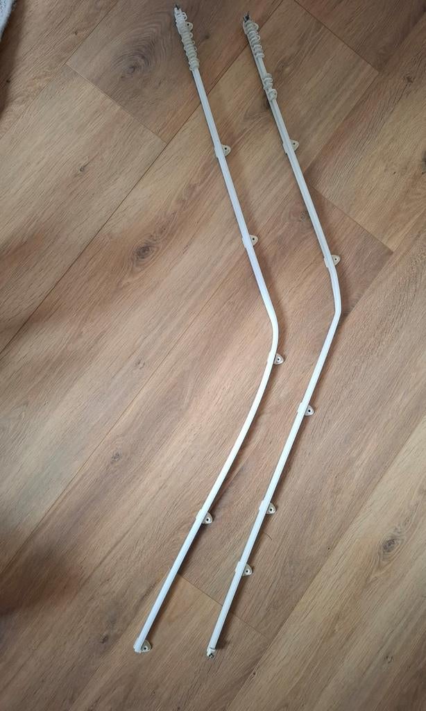 Gordijnrails, Ophalen, Gebruikt, Wit, 50 tot 100 cm