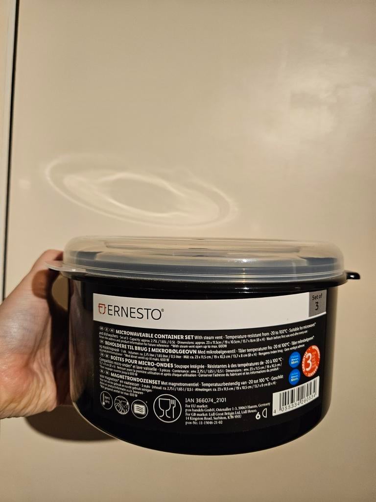 Ernesto set van 3 magnetronbakken, Ernesto, Overige typen, Nieuw, Ophalen of Verzenden