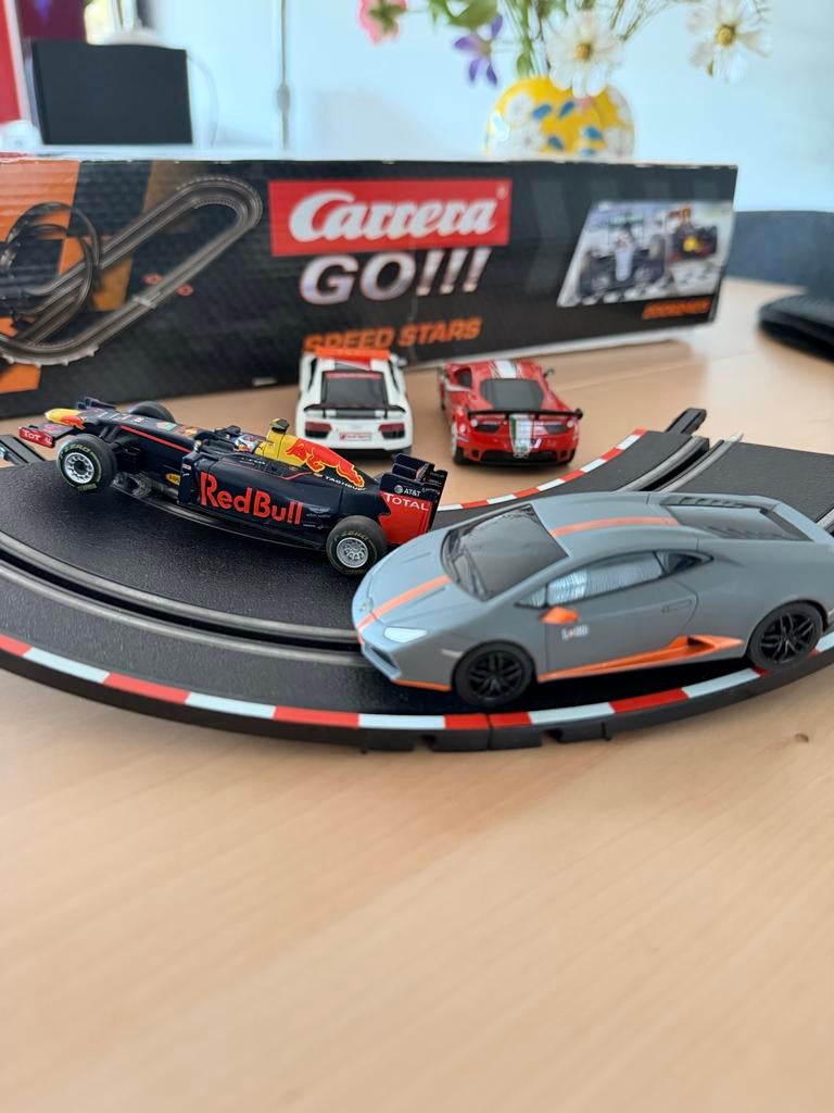 Vier Carrera raceauto's, Gebruikt, Onderdelen, Carrera, Ophalen of Verzenden