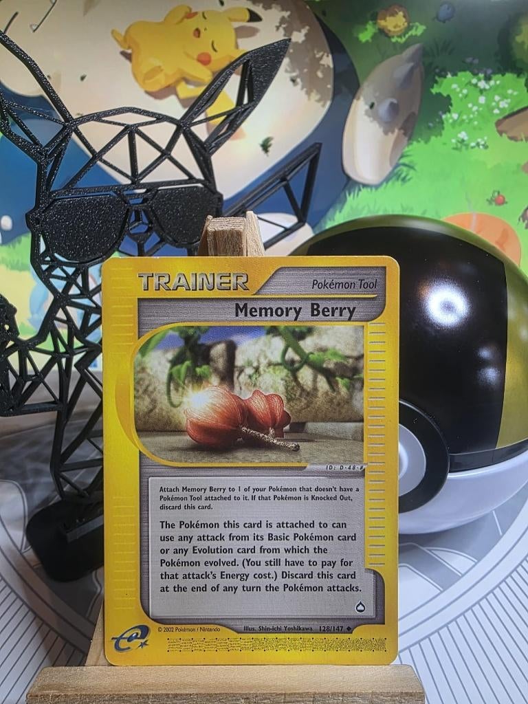Memory Berry 128/147 Pokemon Aquapolis, Ophalen of Verzenden, Gebruikt, Losse kaart