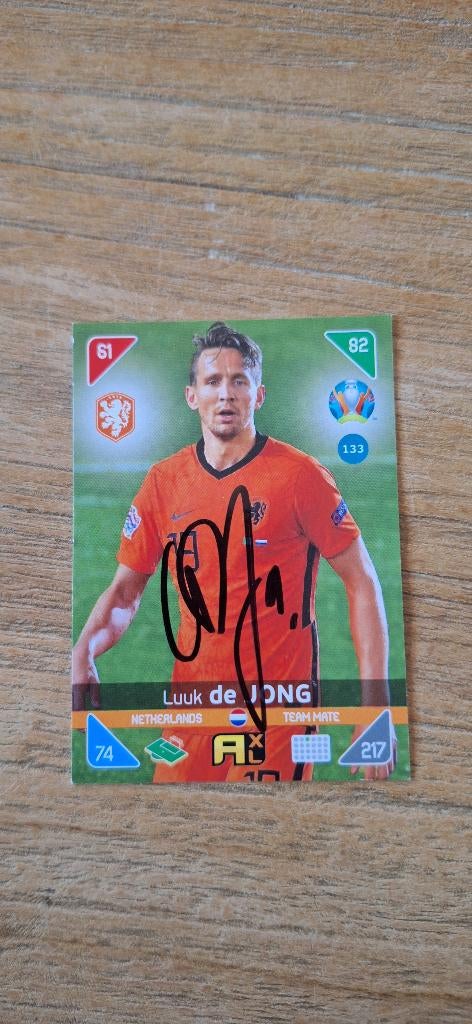 Panini trading card handtekening; Luuk de Jong # Twente PSV, Verzamelen, Ophalen of Verzenden, Nieuw, PSV, Spelerskaart