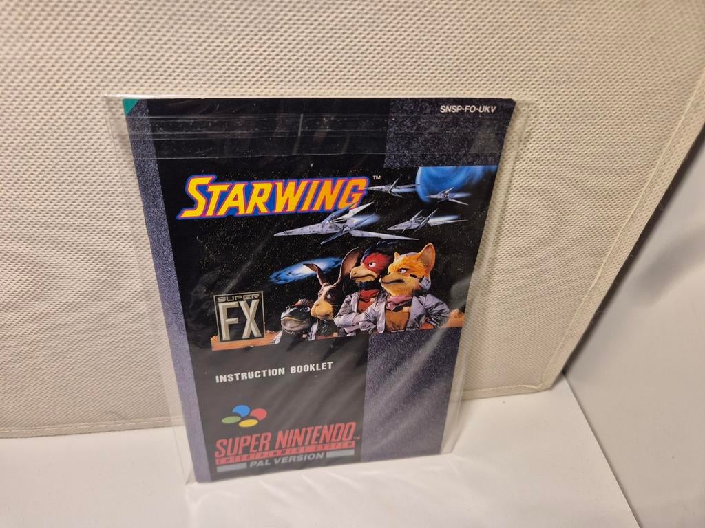 Boekje van Starwing Pal Version SNSP FO UKV, Spelcomputers en Games, Games | Nintendo Super NES, Avontuur en Actie, 1 speler, Ophalen of Verzenden