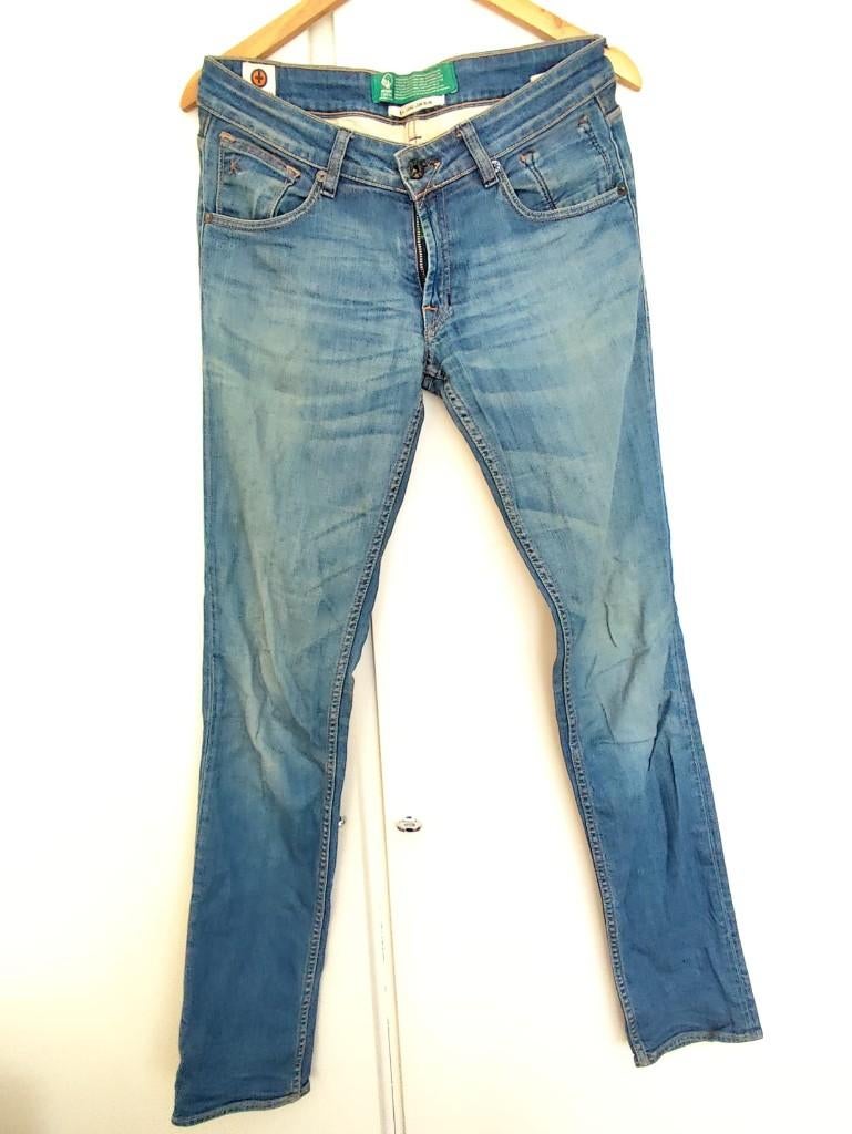 Kuyichi damesspijkerbroek "Lil long lean slim" maat M, Blauw, Ophalen of Verzenden, Kuyichi, W30 - W32 (confectie 38/40)