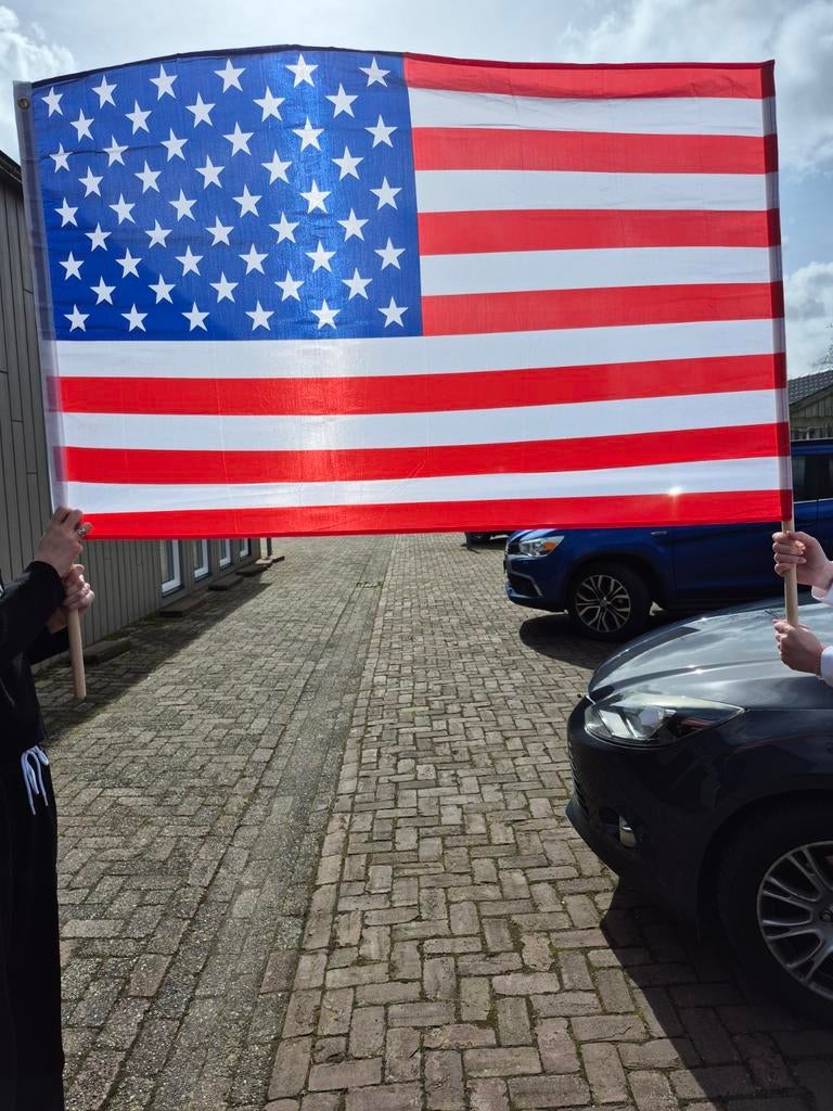 2x Amerikaanse vlag, Ophalen of Verzenden
