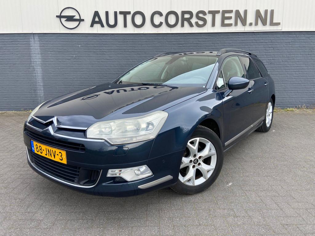 Citroën C5 Tourer 2.0I 16V Navi Trekhaak Pdc Ecc CruiseCont, Auto's, Citroën, Voorwielaandrijving, Zwart, 4 cilinders, Leder en Stof