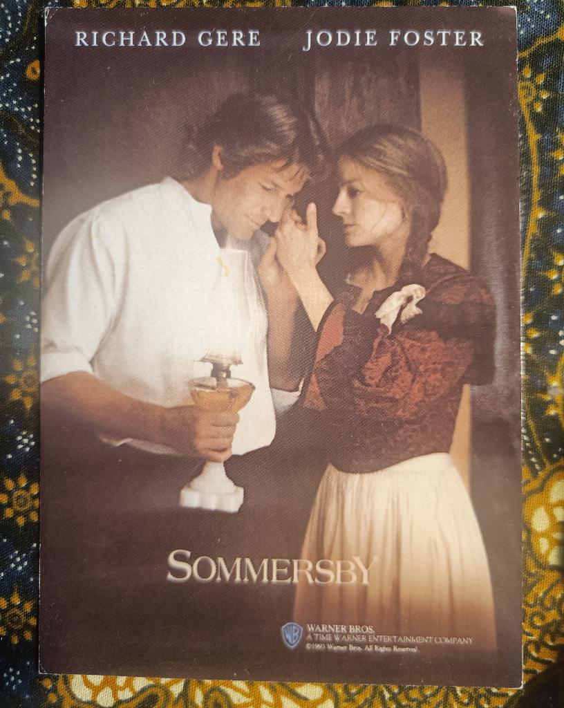 richard gere ANSICHTKAART KAART FOTO jodie foster SOMMERSBY, Verzamelen, Verzenden, 1960 tot 1980, Ongelopen, Sterren en Beroemdheden
