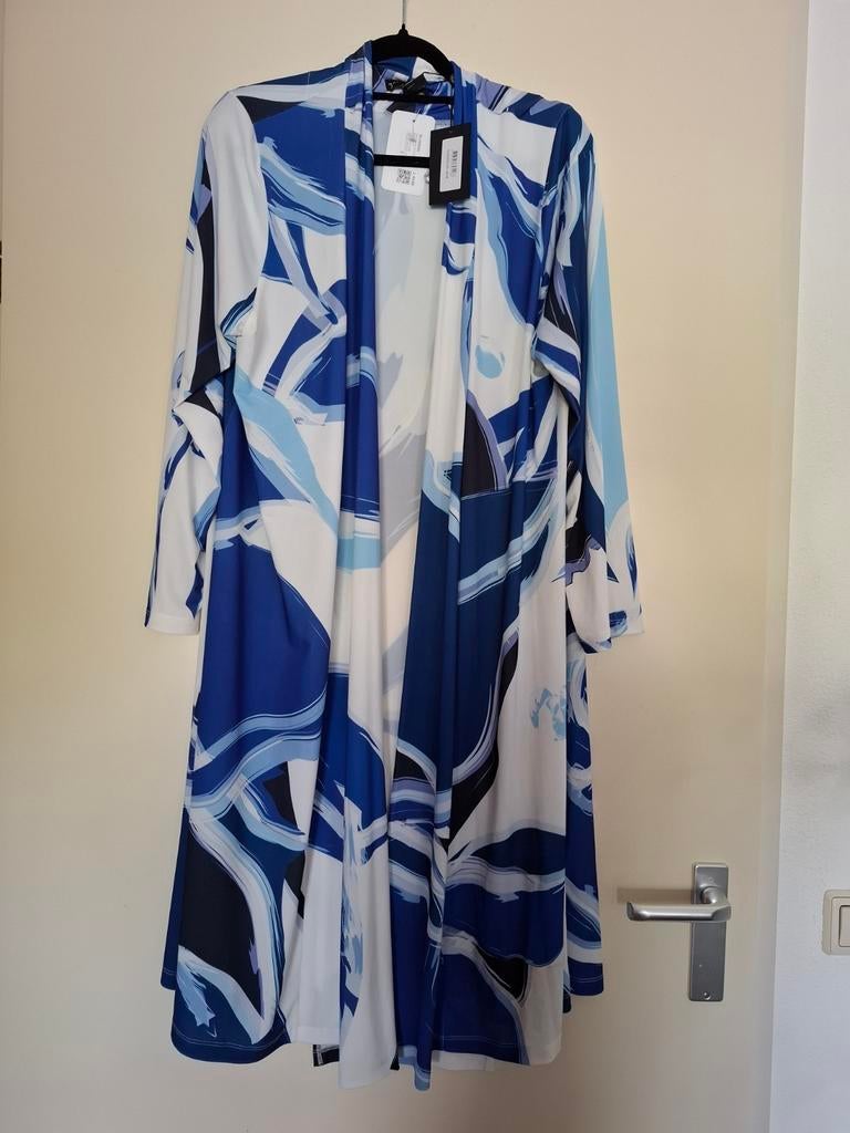Yoek,nieuw,46/48, blauw/ wit, Kleding | Dames, Grote Maten, Ophalen of Verzenden, Nieuw, Blauw, Trui of Vest