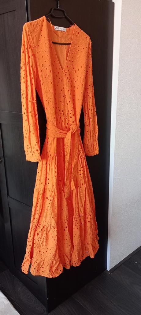 Koningsdag topper Zara oranje jurk bohemian Ibiza stijl - xs, Zara, Oranje, Ophalen of Verzenden, Zo goed als nieuw
