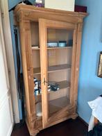 Grenen kast vitrinekast glazen deur met laatje 35 jaar oud, Huis en Inrichting, Kasten | Vitrinekasten, Ophalen, Gebruikt, 50 tot 100 cm