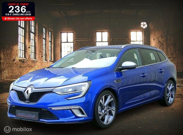Renault Megane Estate 1.6 TCe GT 205 PK - org NL auto, Auto's, Renault, Bedrijf, Te koop, Mégane, ABS, Achteruitrijcamera, Airbags