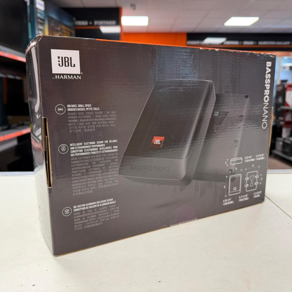 JBL Bass Pro Nano 200W Subwoofer 100W RMS | Nieuw in doos, Auto diversen, Autospeakers, JBL, Zo goed als nieuw, Support@jbl.com