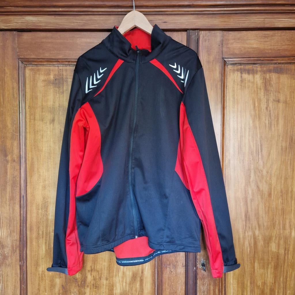 Crivit Sports Fietsjack Zwart/Rood Maat XL, Heren, Crivit Sports, Ophalen of Verzenden, Zo goed als nieuw