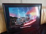 Thunder Truck neon Lichtgevende Print - Uniek Decoratiestuk, Verzamelen, Ophalen, Gebruikt
