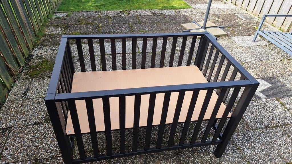 Tweeling boks met matras en boxkleed - compleet, Kinderen en Baby's, Boxen, Ophalen of Verzenden, Zo goed als nieuw, Boxkleed