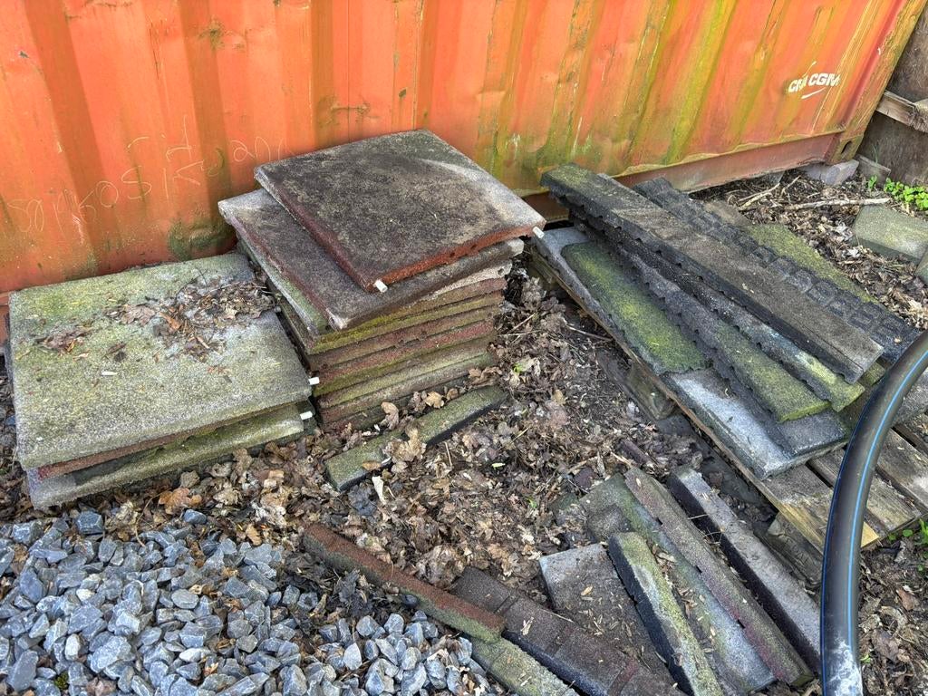 Rubberen matten / stal tegels