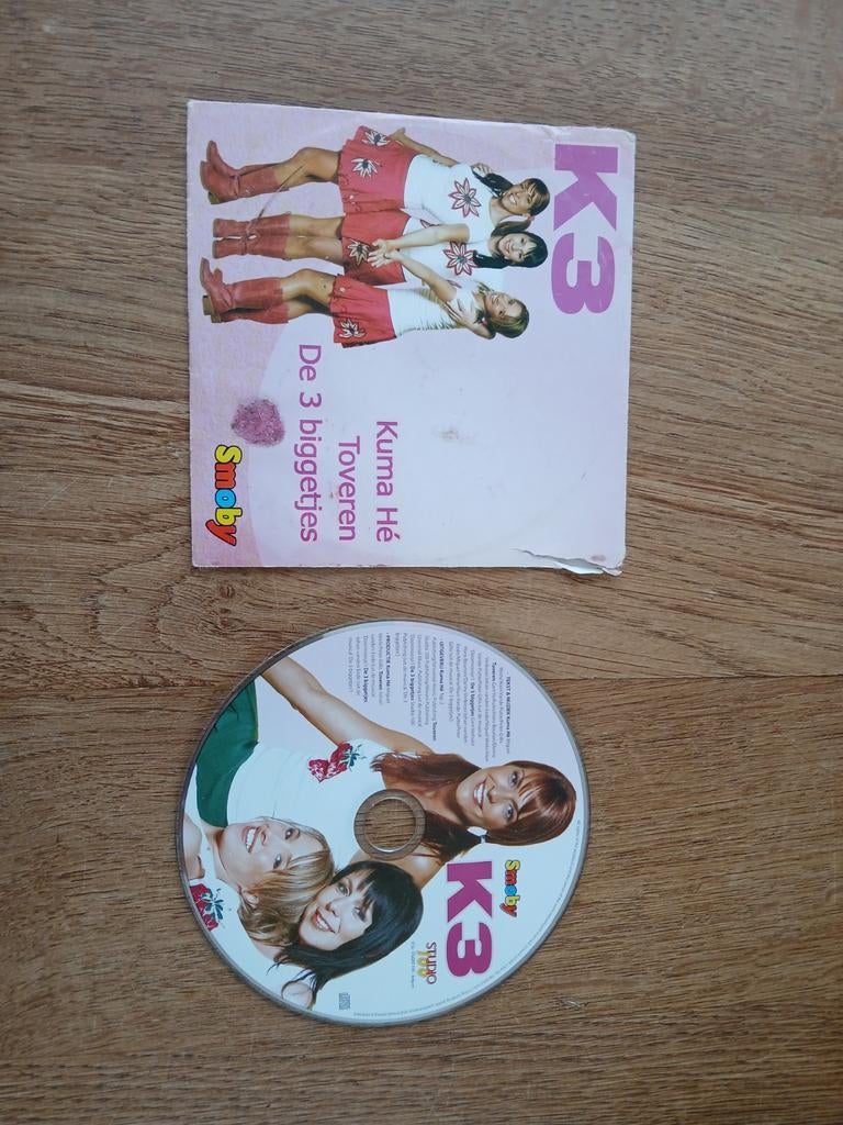 K3 CD: Kuma Hé, Toveren, De 3 Biggetjes (Smoby), Cd's en Dvd's, Ophalen of Verzenden, Gebruikt, Muziek, 6 tot 9 jaar