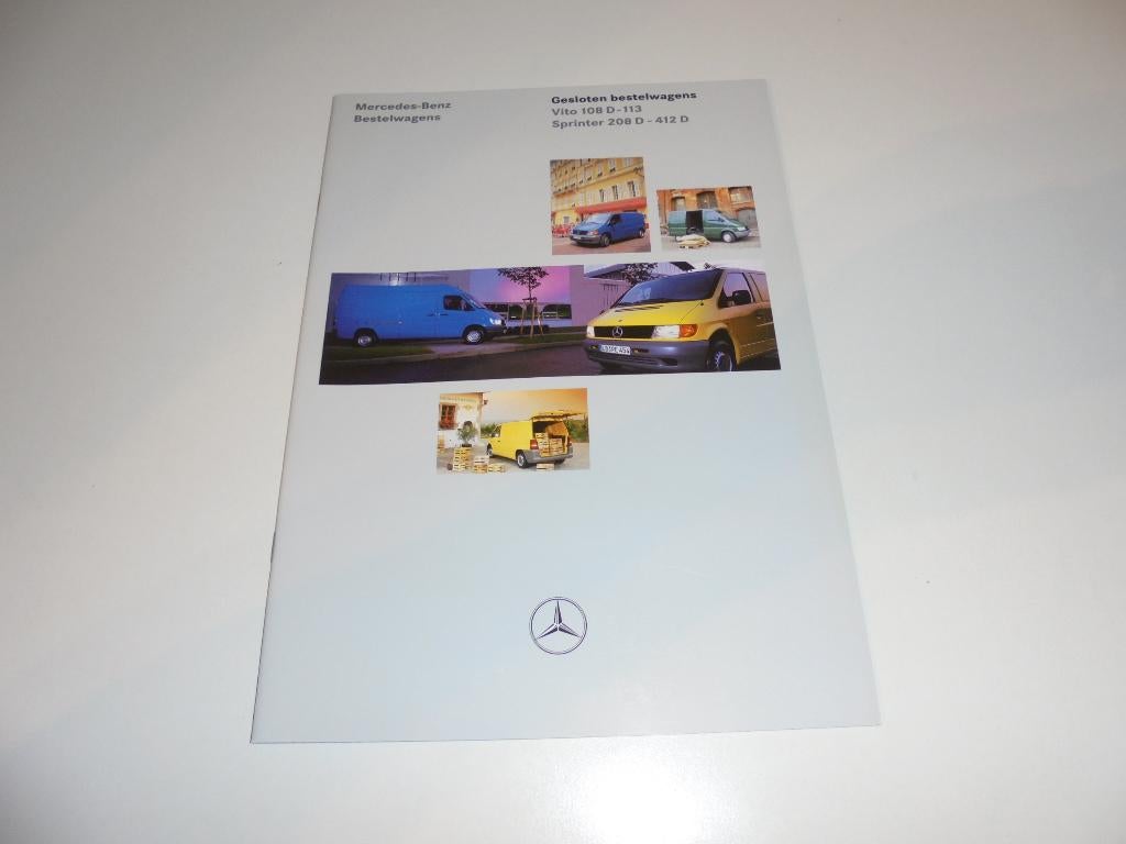 brochure Mercedes gesloten bestelwagens  1998, Boeken, Ophalen of Verzenden, Nieuw, Mercedes
