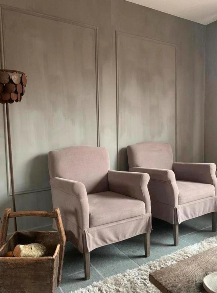 Sobere fauteuils, Huis en Inrichting, Fauteuils, Zo goed als nieuw, 50 tot 75 cm, 75 tot 100 cm, Ophalen