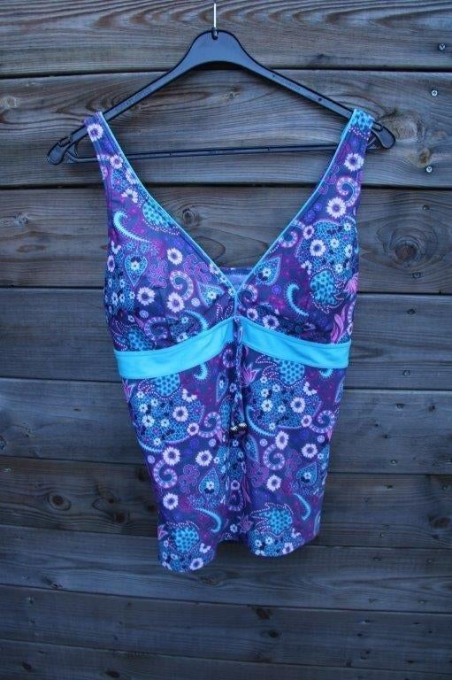 Tankini turquise/ roze Livera mt 44 broek mt 42 Vaste prijs, Kleding | Dames, Badmode en Zwemkleding, Overige typen, Verzenden