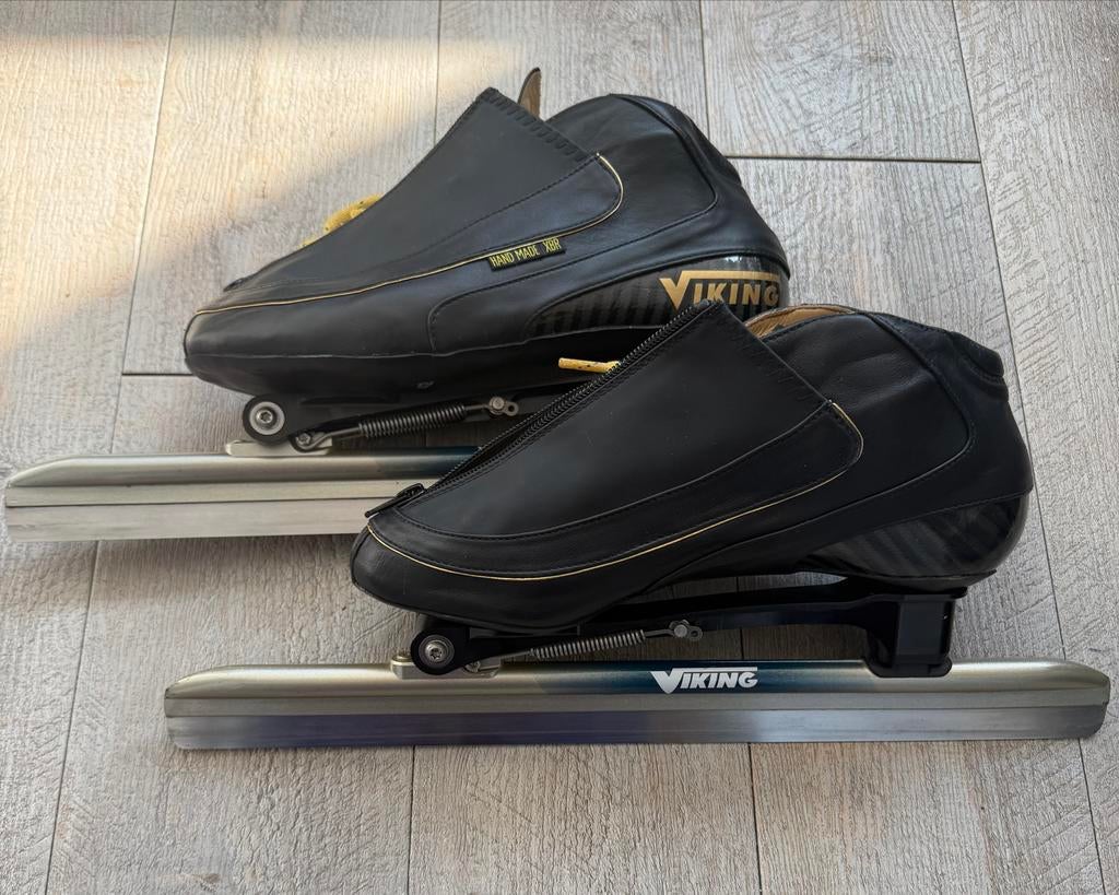 Viking Gold 5.1 maat 42 XBR plus icon onderstel, Sport en Fitness, Schaatsen, Ophalen of Verzenden, Zo goed als nieuw, Noren, Viking