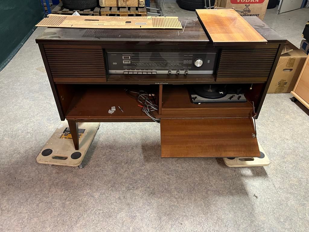 Grundig muziek kast met werk, Ophalen, Gebruikt, Platenspeler, Overige merken