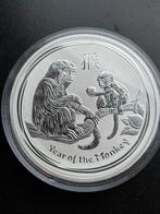 1 kilo zilver lunar II year of the monkey 2016 zilveren munt, Ophalen of Verzenden, Zilver