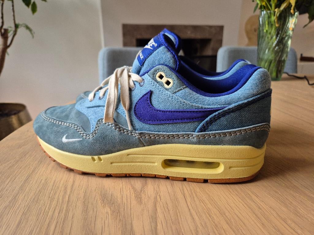 Nike Air Max 1 PRM Dirty Denim 43, Kleding | Heren, Schoenen, Ophalen, Blauw, Nike, Sneakers of Gympen