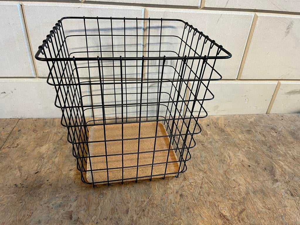 Zwart ijzeren mand voor dekens of paraplu’s 30 bij 30 cm, Ophalen, Zo goed als nieuw