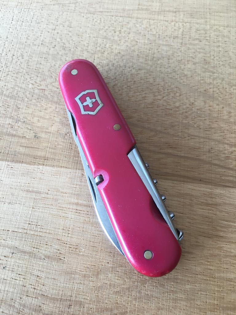 Victorinox zakmes 91mm. Armée Swiss - 1943-1946, Ophalen of Verzenden, Gebruikt