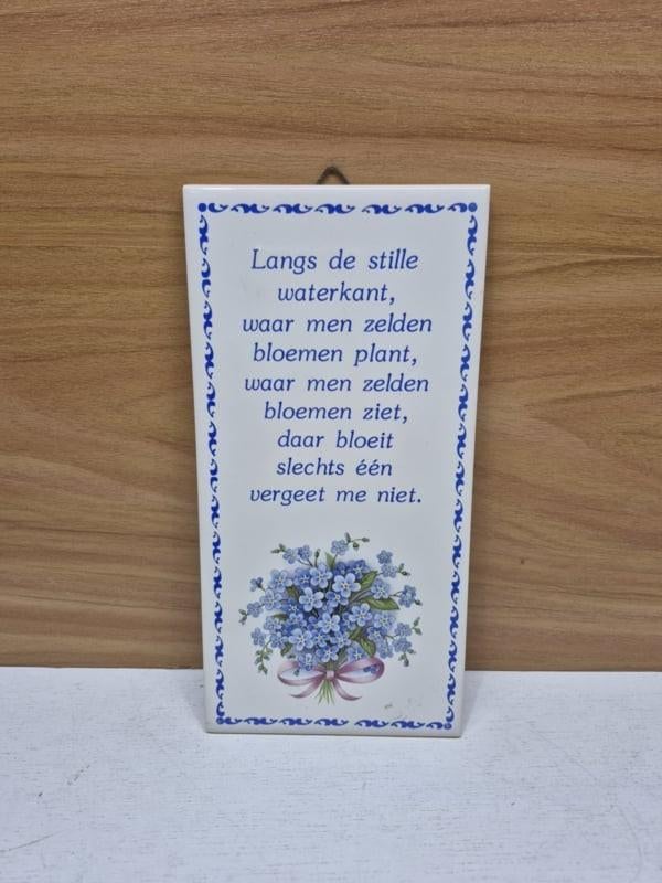 Tegel met gedichtje, Spfinx Maastricht, ., Nieuw, Ophalen of Verzenden, Spfinx