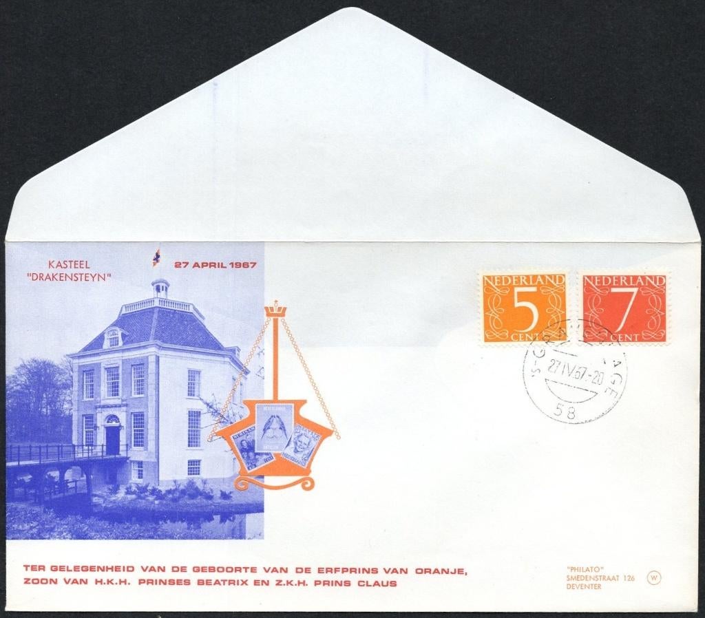 Geboorte Willem-Alexander (2), Postzegels en Munten, Verzenden, Envelop